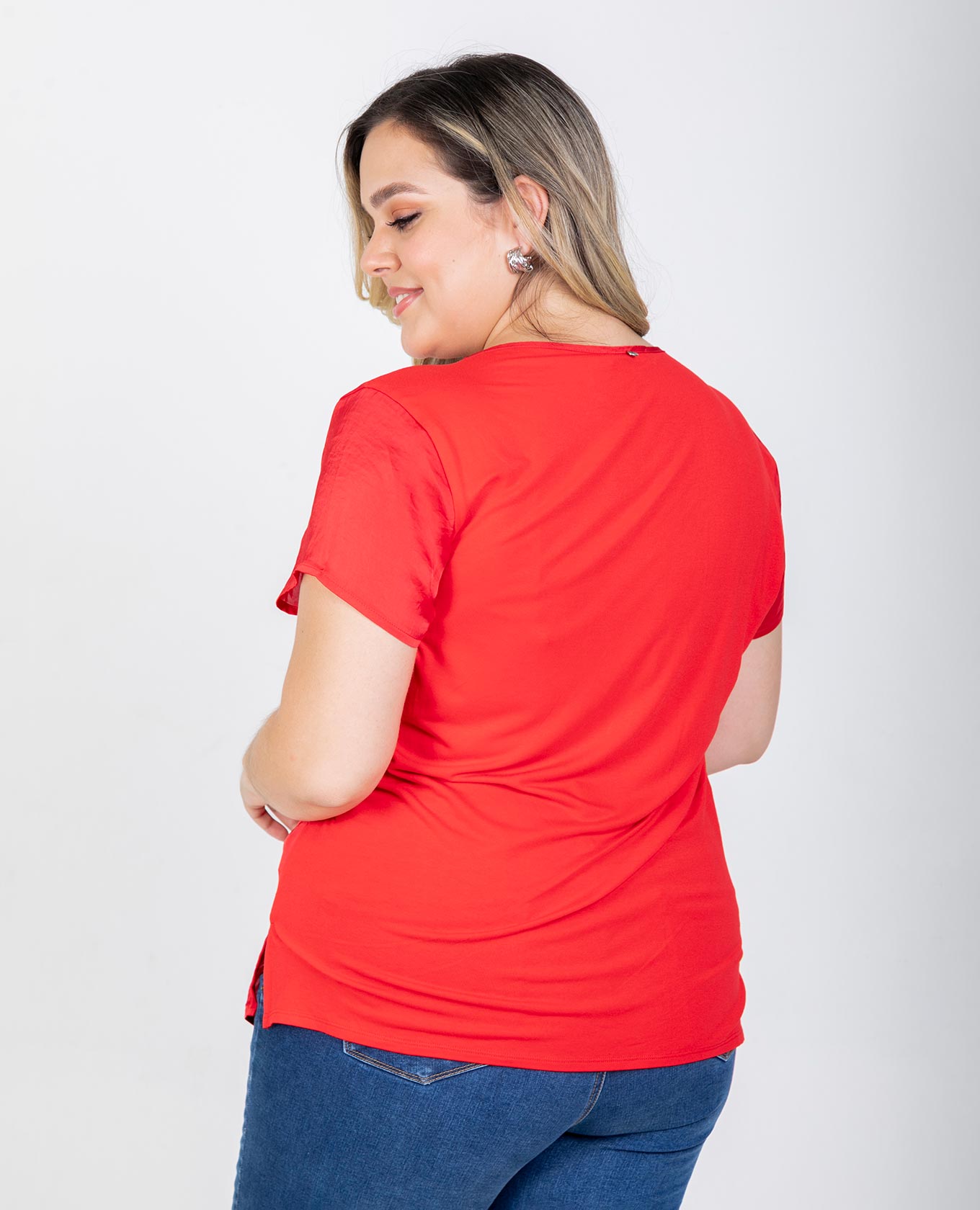 BLUSA BÁSICA TALLAS GRANDES JULIANA Adrissa