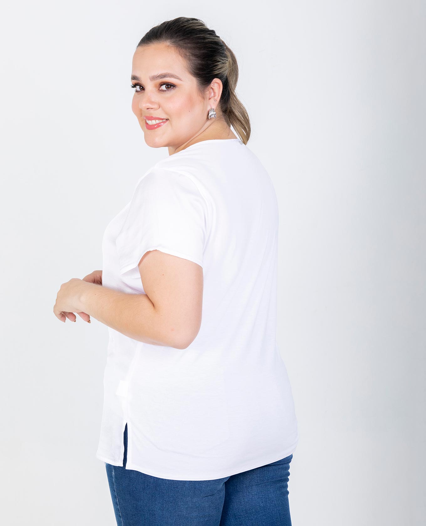 BLUSA BÁSICA TALLAS GRANDES JULIANA Adrissa