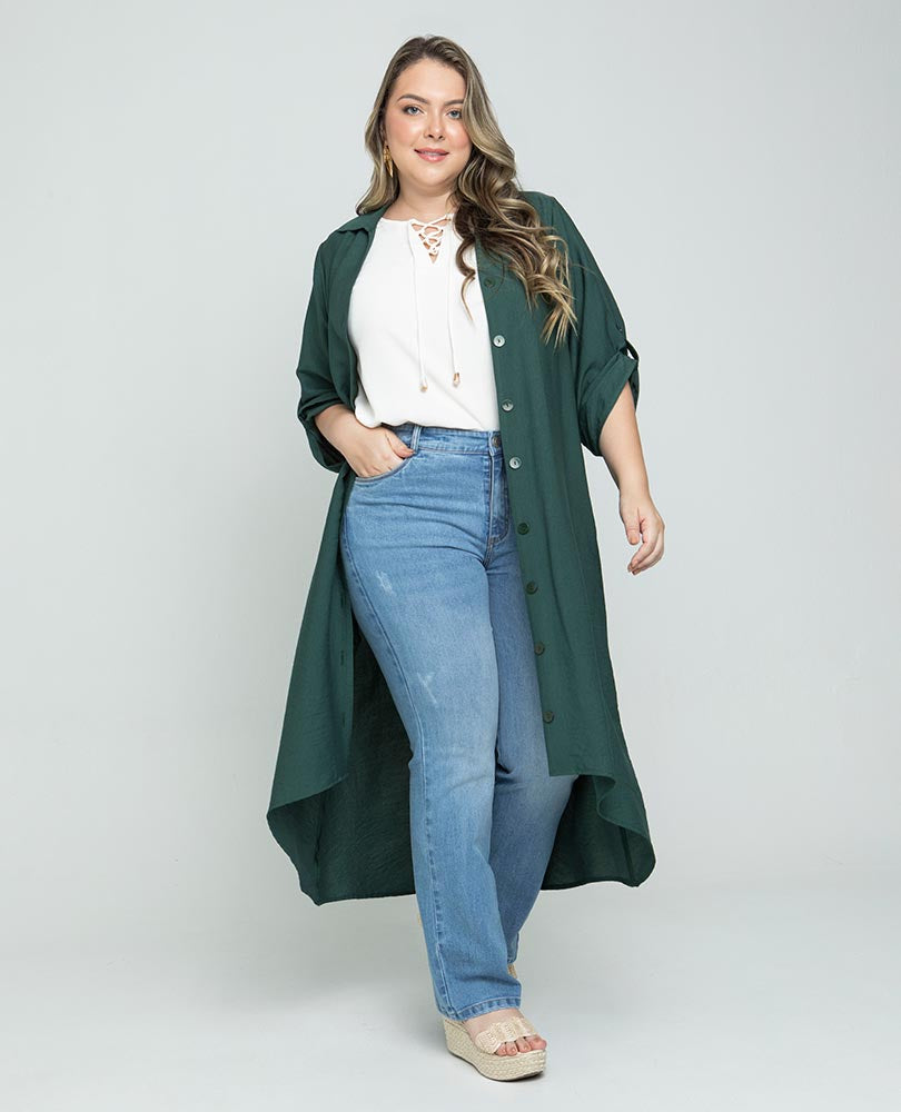 VESTIDO CAMISERO TALLAS GRANDES Adrissa