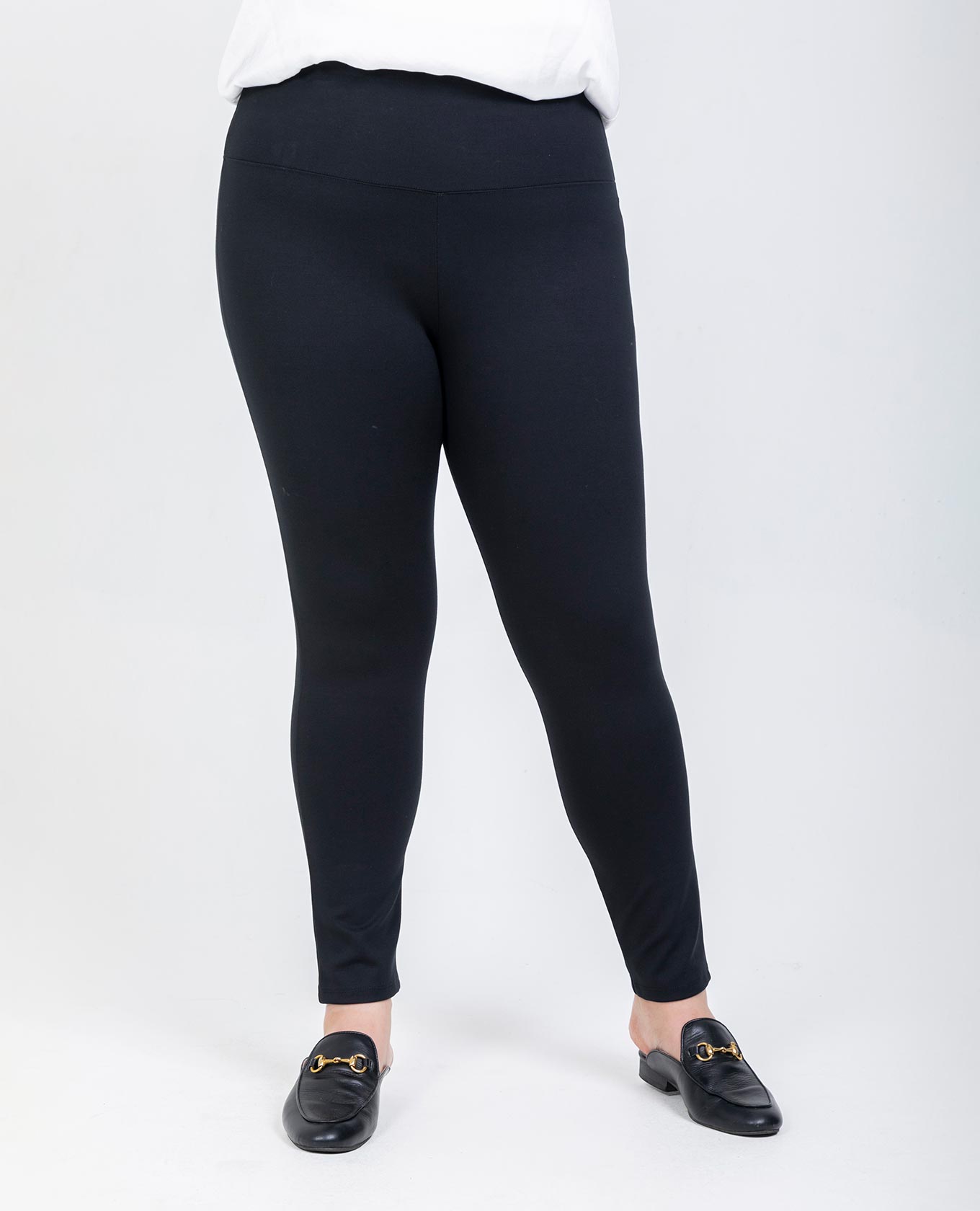 LEGGINS TALLAS GRANDES PRETINA ANCHA NEGRO Adrissa
