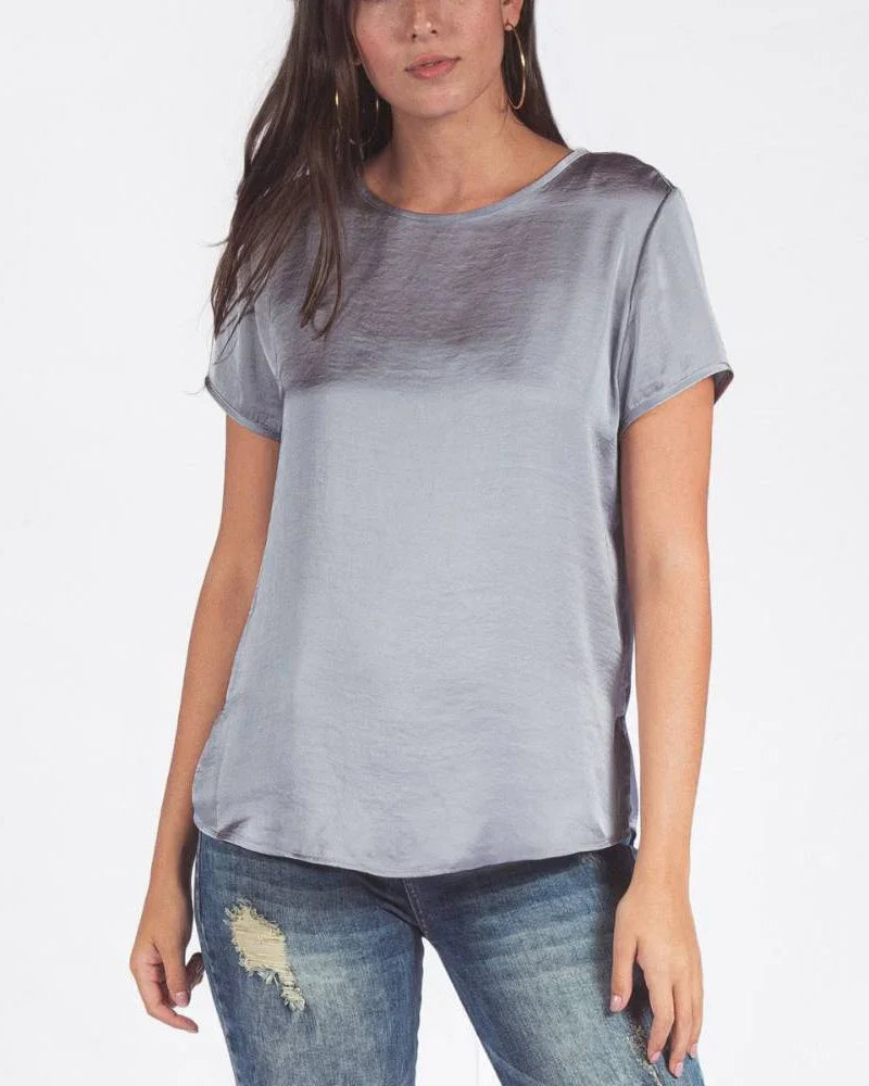 BLUSA ADRISSA BÁSICA JULIANA PARA MUJER XS PLATA Adrissa