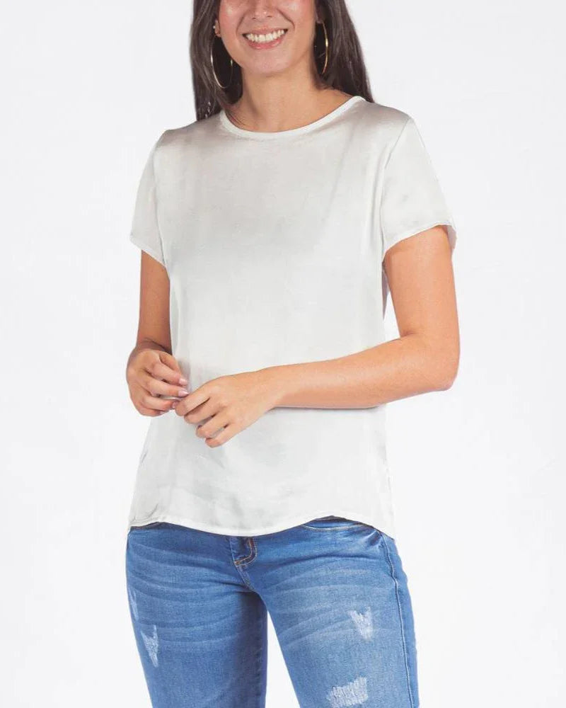 BLUSA ADRISSA BÁSICA JULIANA PARA MUJER IVORY Adrissa