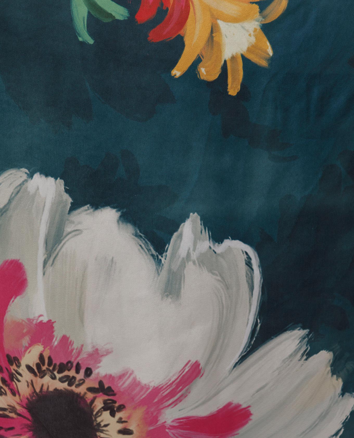 PAÑUELO ESTAMPADO EXCLUSIVO FLORES 70CM X 70CM Adrissa | Ropa para mujer