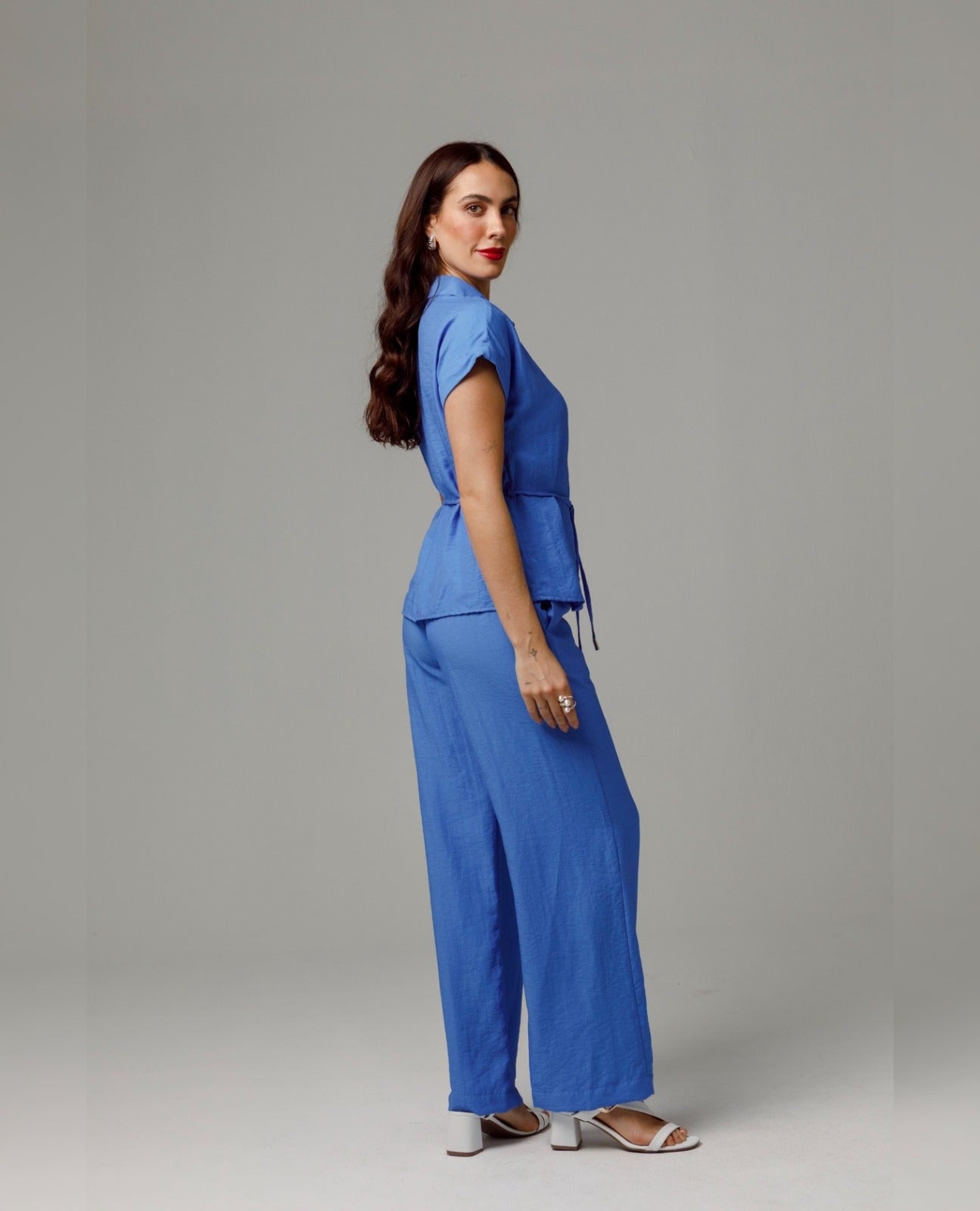 PANTALON RECTO PARA MUJER CINTURA CON ELASTICO EN TRASERO Adrissa | Ropa para mujer Pantalones