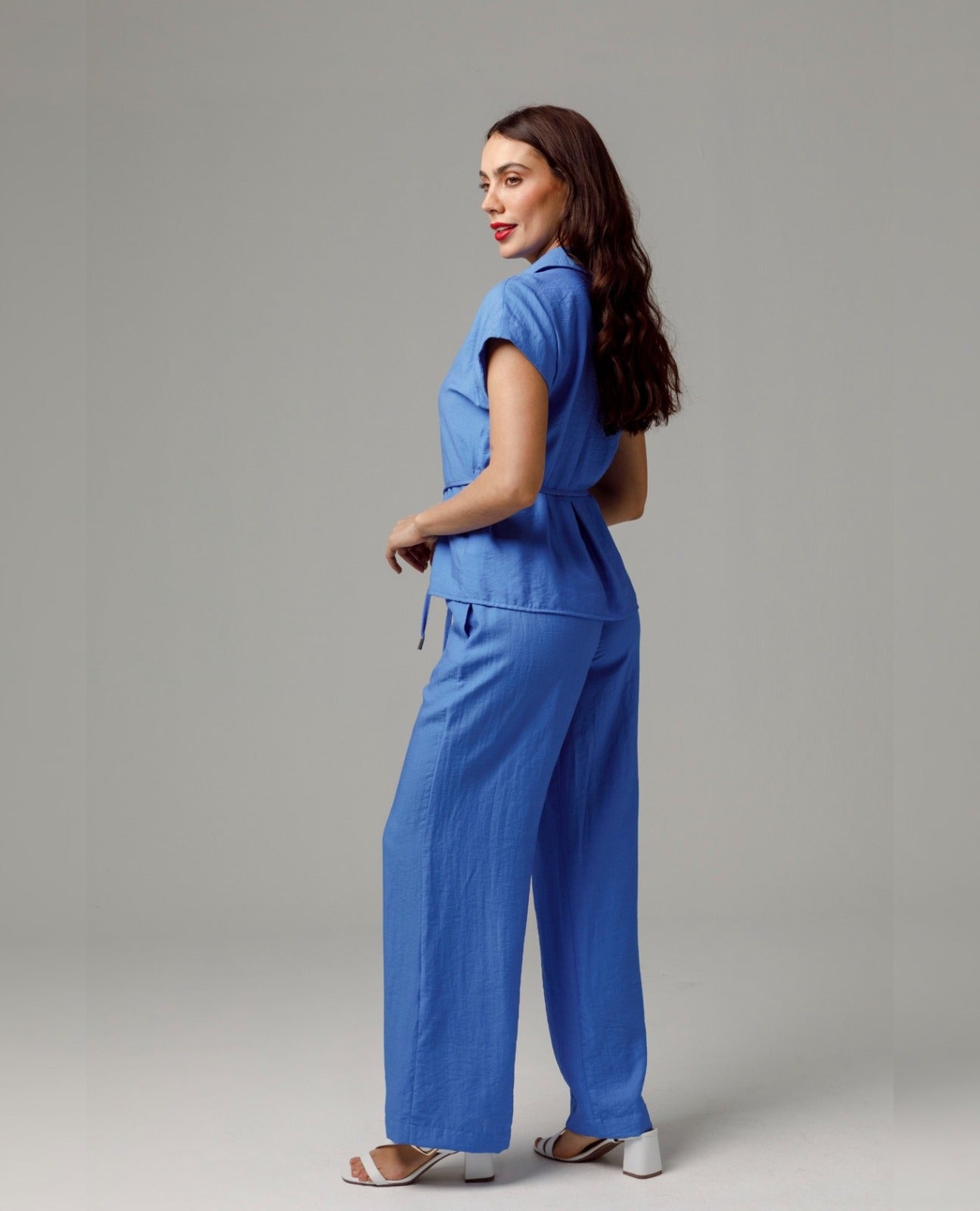 PANTALON RECTO PARA MUJER CINTURA CON ELASTICO EN TRASERO Adrissa | Ropa para mujer Pantalones