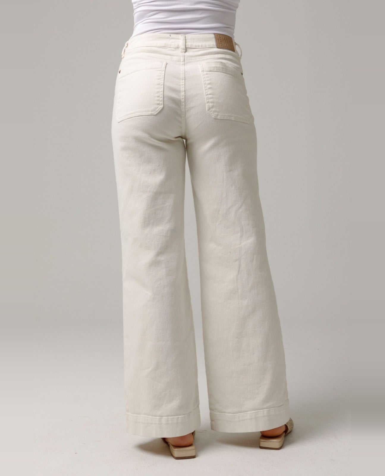 PANTALON PALAZZO PARA MUJER CON BOLSILLOS PARCHE EN DELANTERO Adrissa | Ropa para mujer Pantalones
