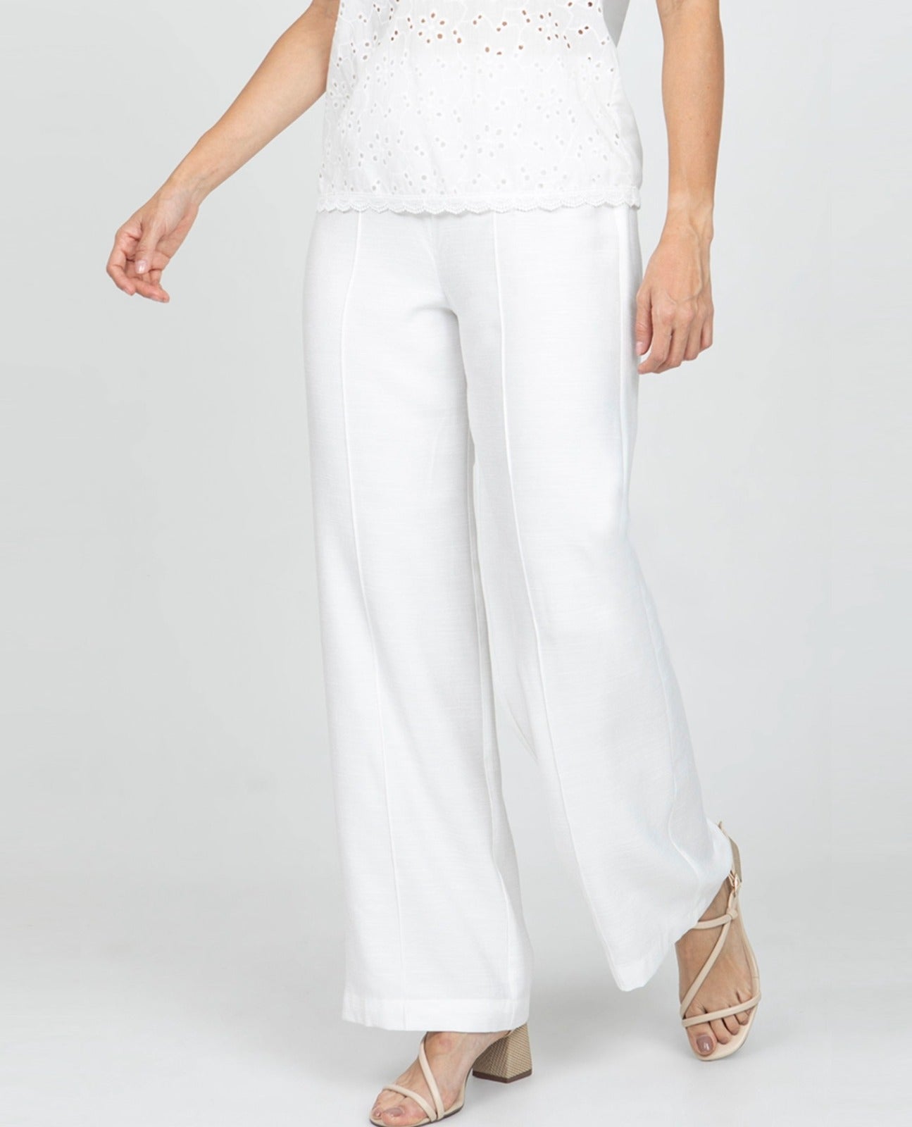 PANTALON RECTO PARA MUJER CON VENA Y CINTURA TRASERA CON ELASTICO Adrissa | Ropa para mujer Pantalones