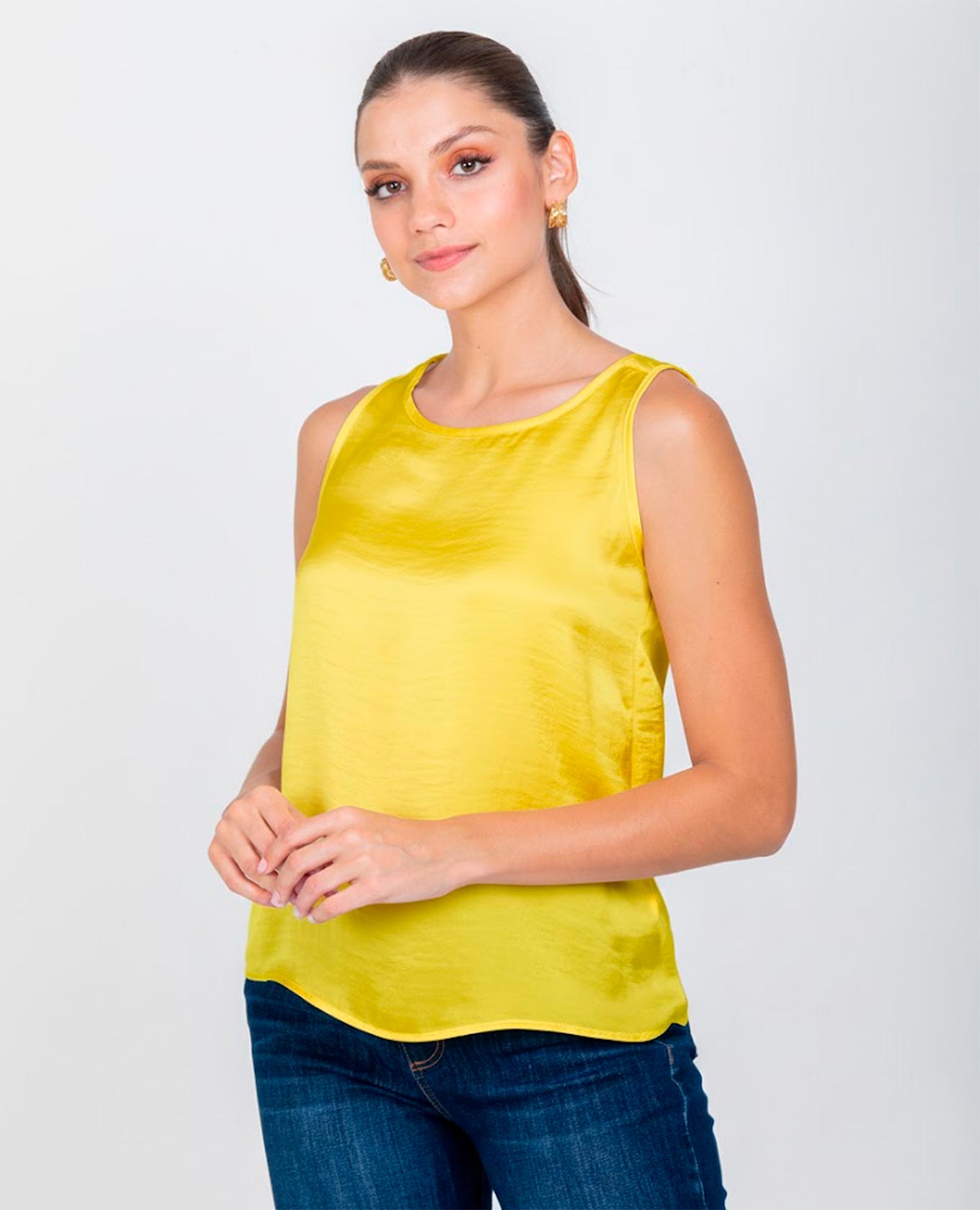 BLUSA ADRISSA BÁSICA DENISSE PARA MUJER AMARILLO Adrissa