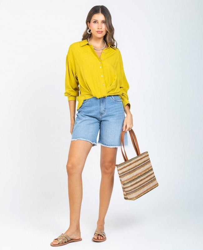 BERMUDA PARA MUJER EN DENIM TONO CLARO Adrissa