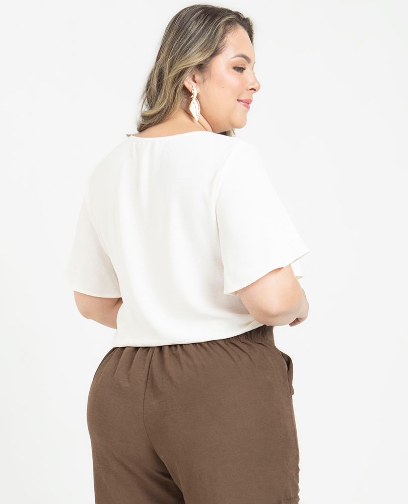 BLUSA MANGA CORTA TALLAS GRANDES Adrissa