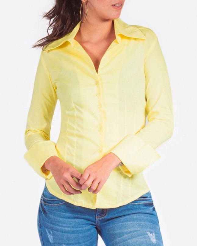 BLUSA ADRISSA BÁSICA ANA PARA MUJER AMARILLO Adrissa