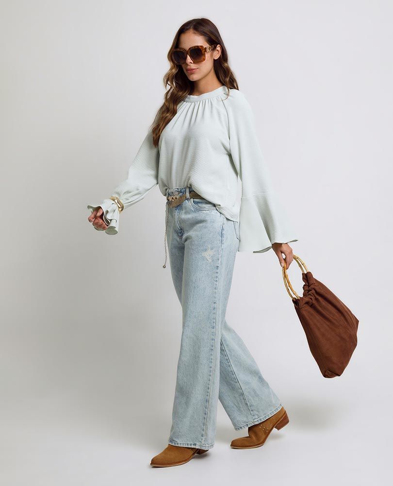 BLUSA BOHEMIA PARA MUJER MANGA LARGA Adrissa