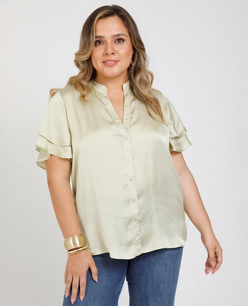 BLUSA BOHEMIA TALLAS GRANDES SATINADA Adrissa