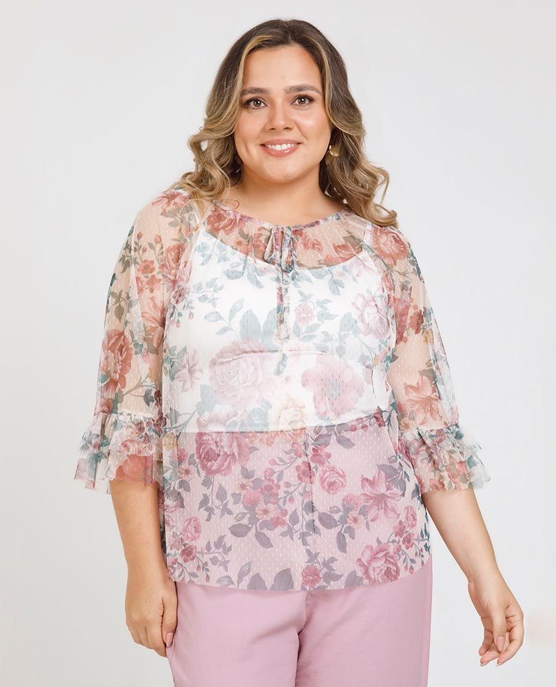 BLUSA BOHEMIA TALLAS GRANDES Adrissa