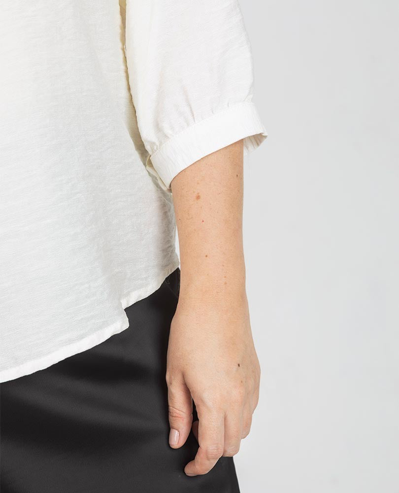 BLUSA CELEBRACIÓN CON APLIQUE TALLAS GRANDES Adrissa