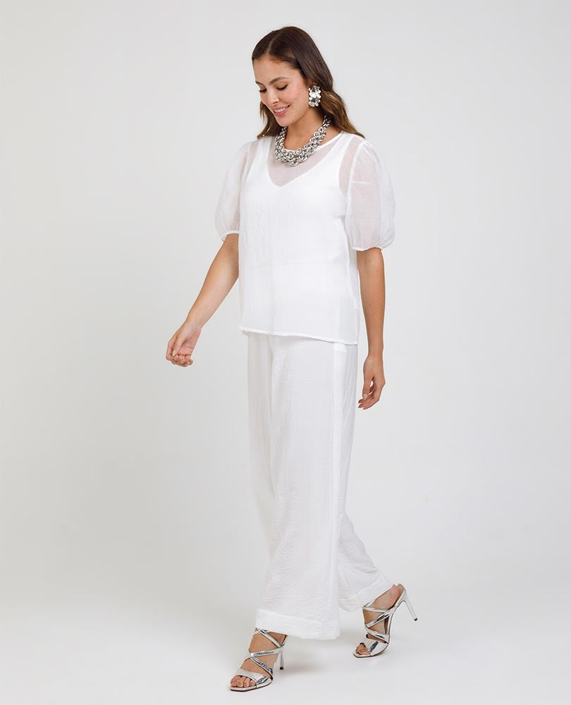 BLUSA CELEBRACIÓN PARA MUJER MANGA CORTA Adrissa