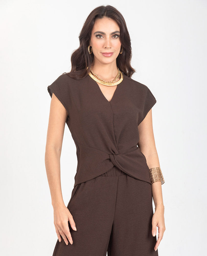 BLUSA CON ENTORCHADO PARA MUJER Adrissa