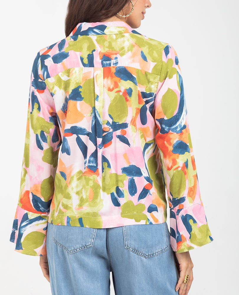 BLUSA ESTAMPADA PARA MUJER MANGA LARGA Adrissa