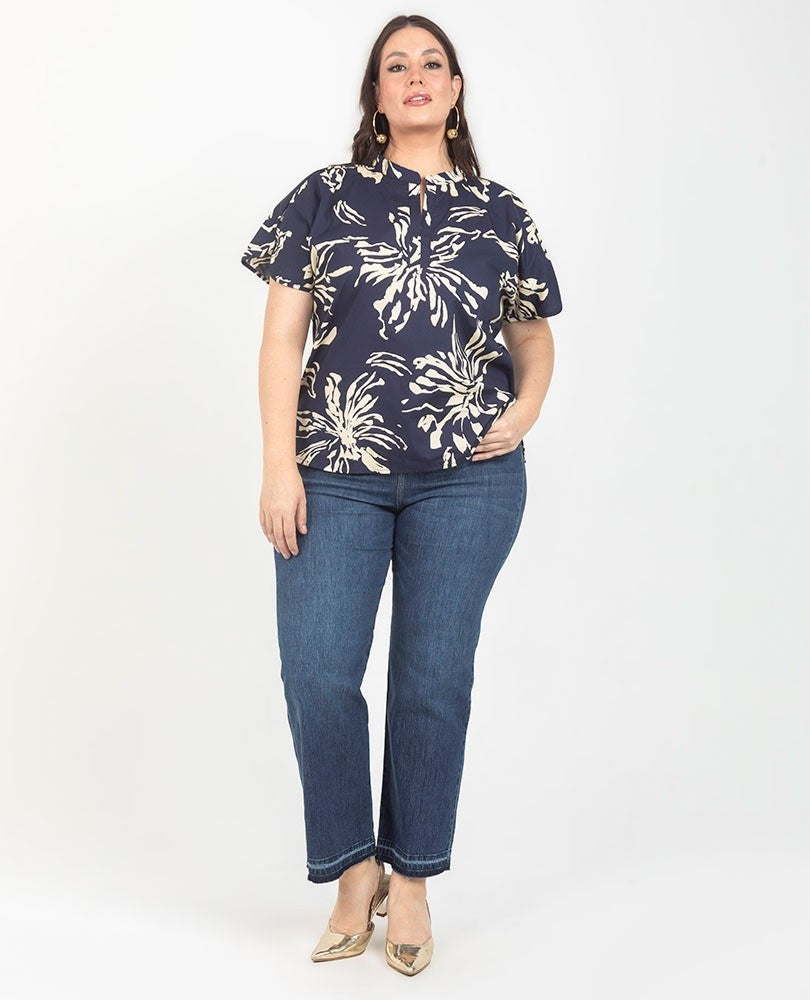 BLUSA ESTAMPADA TALLAS GRANDES Adrissa