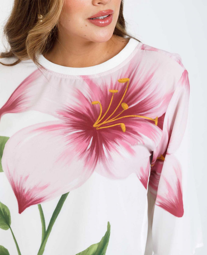 BLUSA MANGA CORTA ESTAMPADO EXCLUSIVO Adrissa