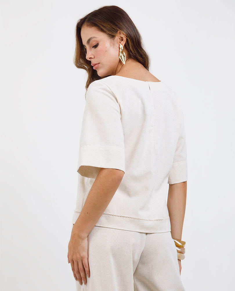 BLUSA MANGA CORTA PARA MUJER Adrissa