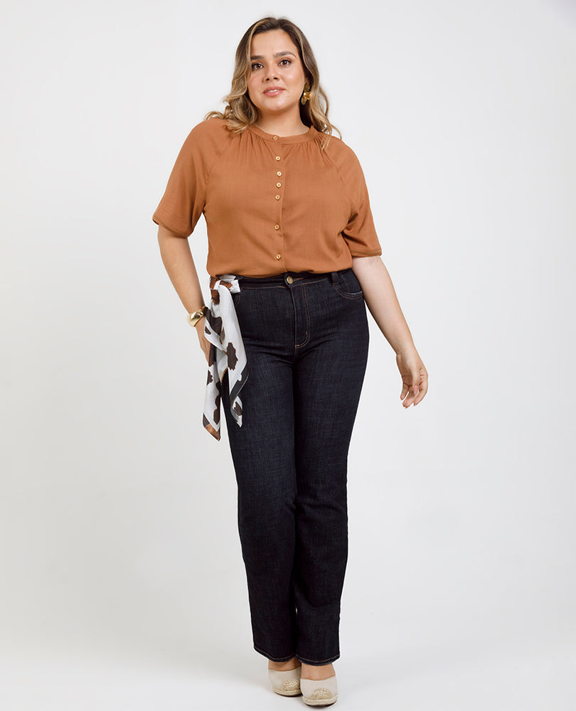 BLUSA MANGA CORTA TALLAS GRANDES Adrissa