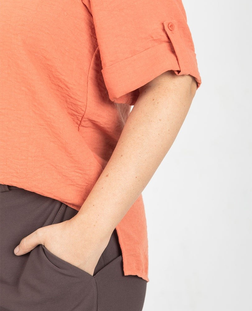 BLUSA MANGA CORTA TALLAS GRANDES Adrissa