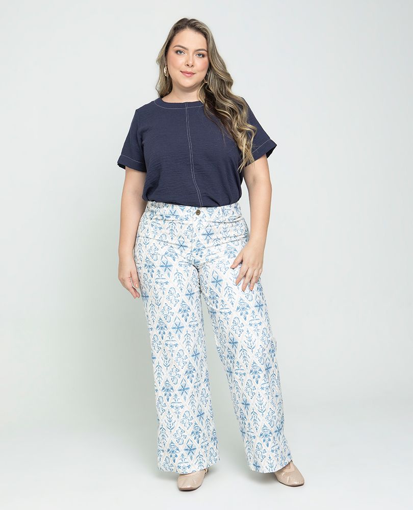 BLUSA MANGA CORTA TALLAS GRANDES Adrissa