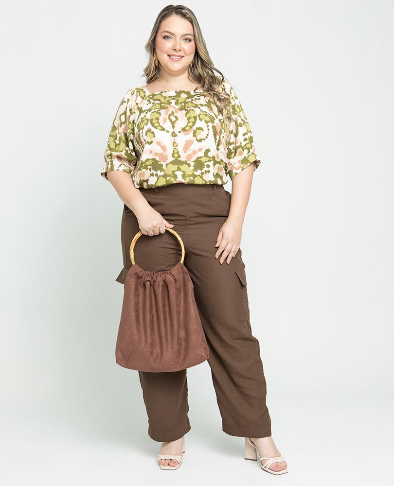 BLUSA MANGA CORTA TALLAS GRANDES Adrissa