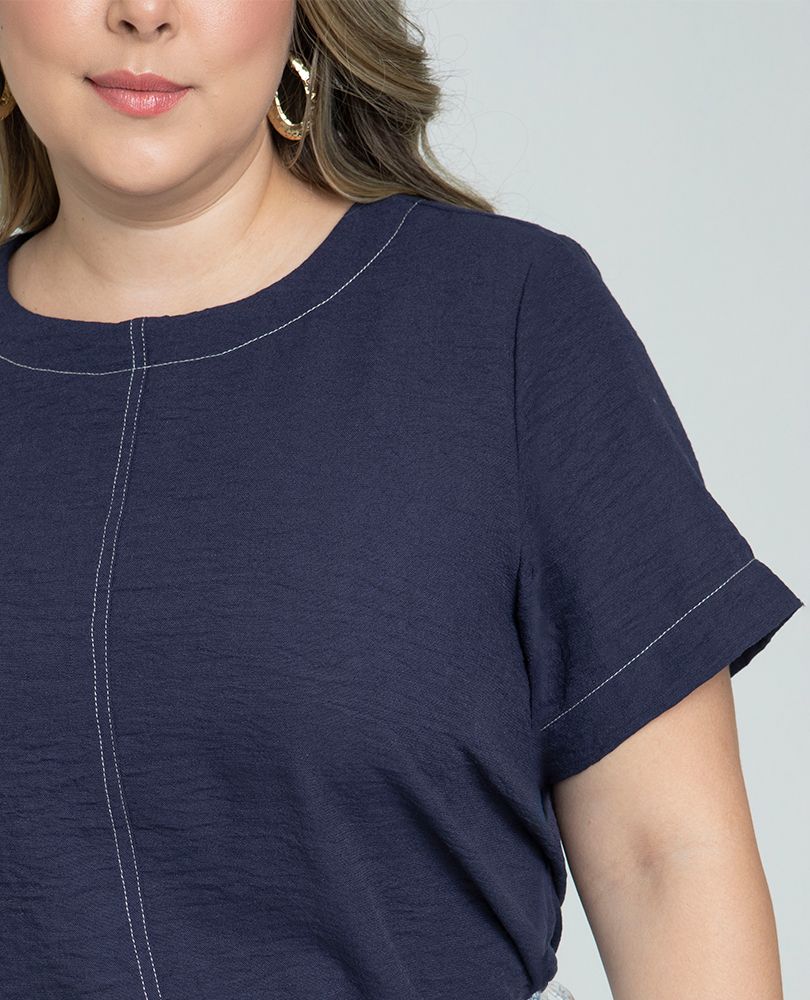 BLUSA MANGA CORTA TALLAS GRANDES Adrissa