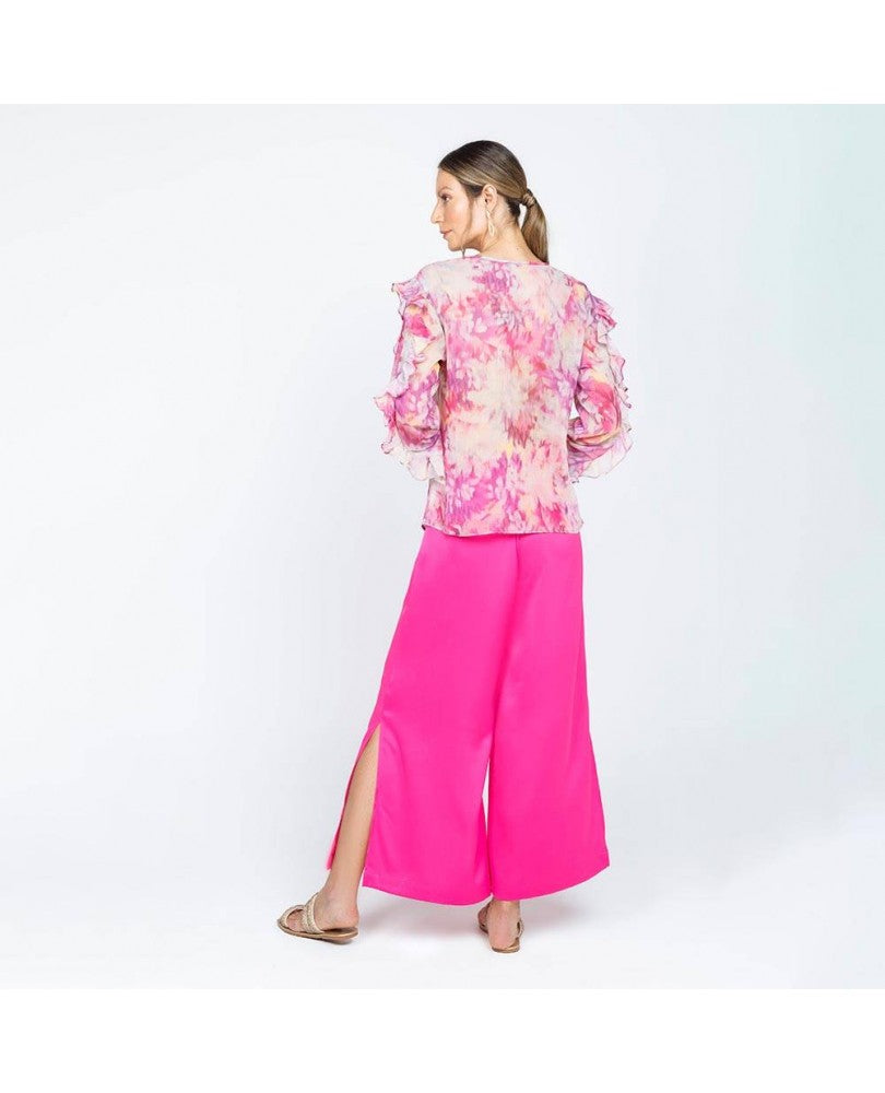 BLUSA MANGA LARGA PARA MUJER ESTAMPADA Adrissa