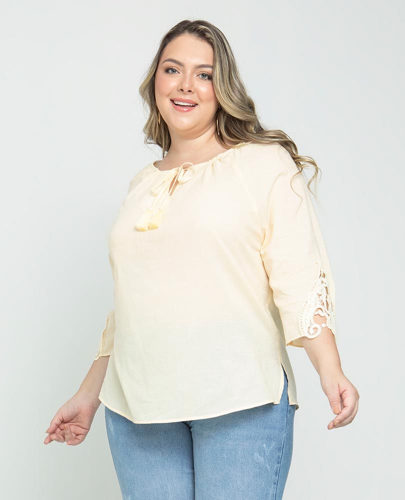 BLUSA MANGA RANGLAN TALLAS GRANDES Adrissa