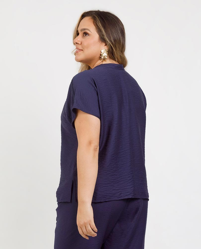 BLUSA MANGA RODADA TALLAS GRANDES Adrissa