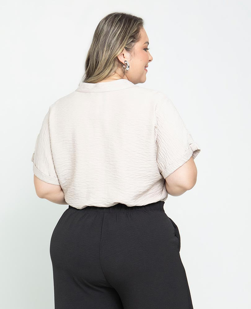 BLUSA MANGA RODADA TALLAS GRANDES Adrissa