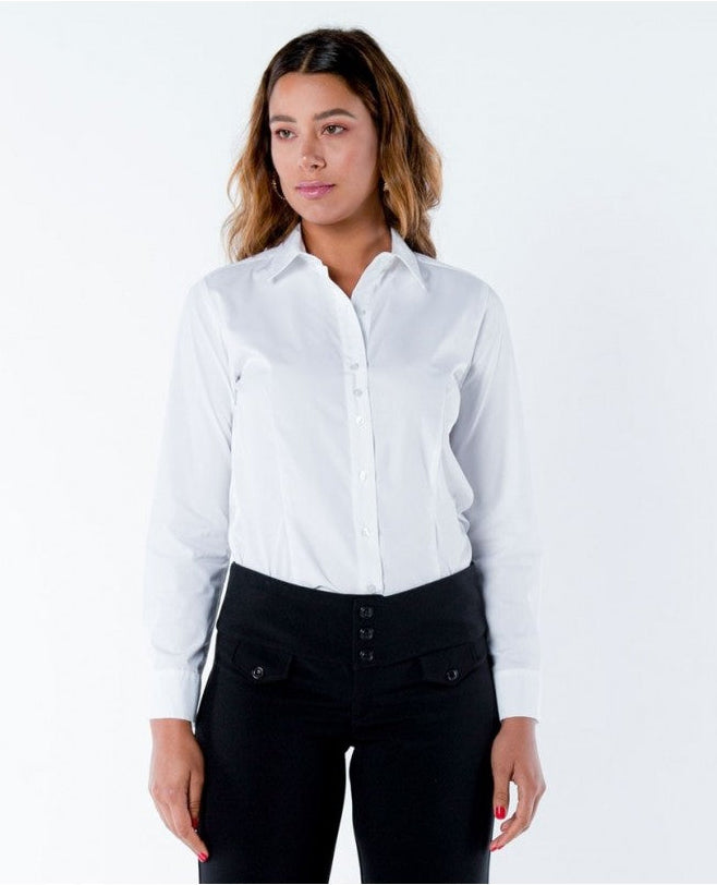 CAMISA BLANCA PARA MUJER MANGA LARGA Adrissa