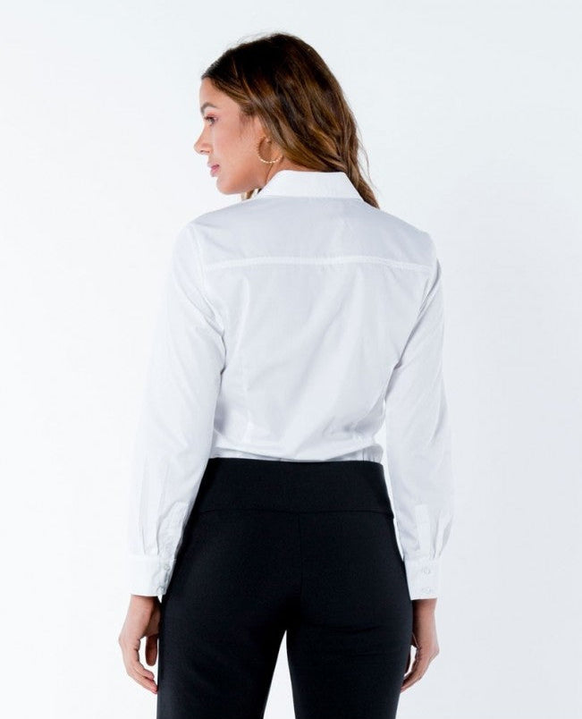 CAMISA BLANCA PARA MUJER MANGA LARGA Adrissa