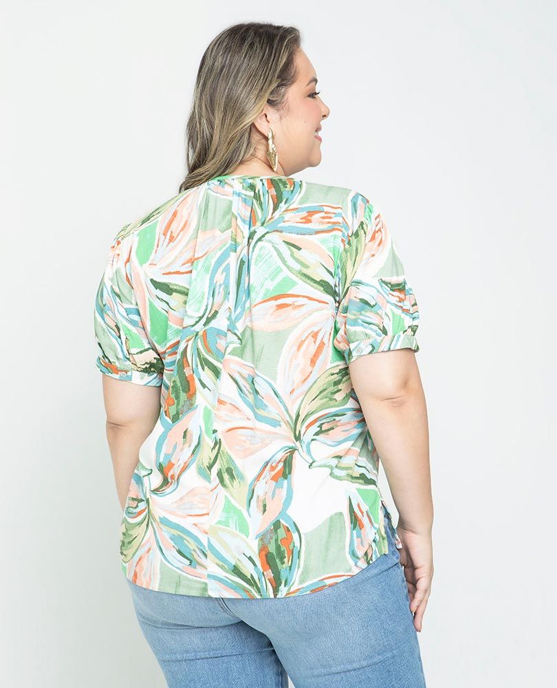 CAMISA ESTAMPADA TALLAS GRANDES Adrissa