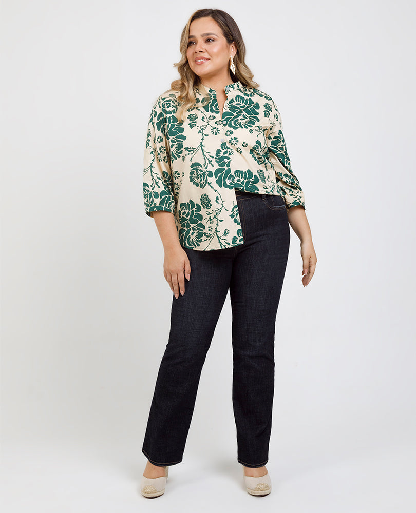 CAMISA ESTAMPADA TALLAS GRANDES Adrissa
