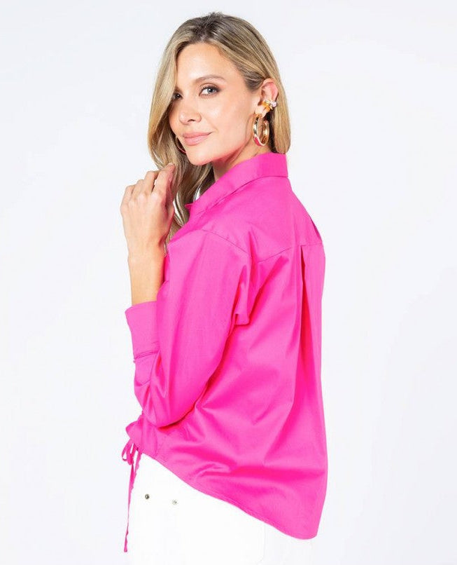 CAMISA MANGA LARGA PARA MUJER CON CANAL Adrissa