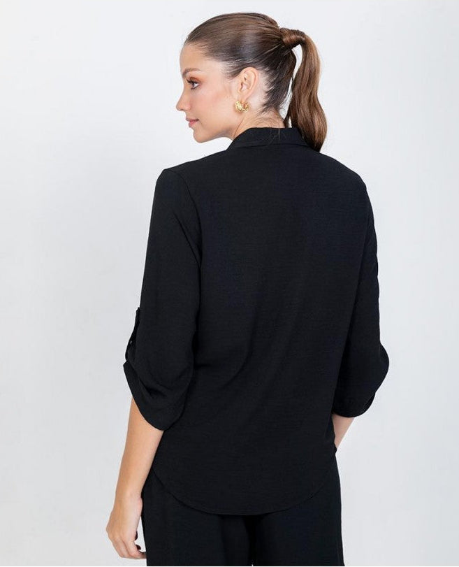 CAMISA PARA MUJER CON CHARRETERA Adrissa