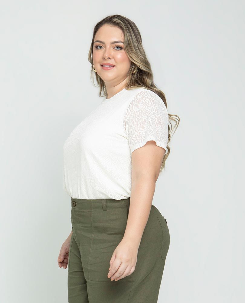 CAMISETA ENCAJE TALLAS GRANDES Adrissa