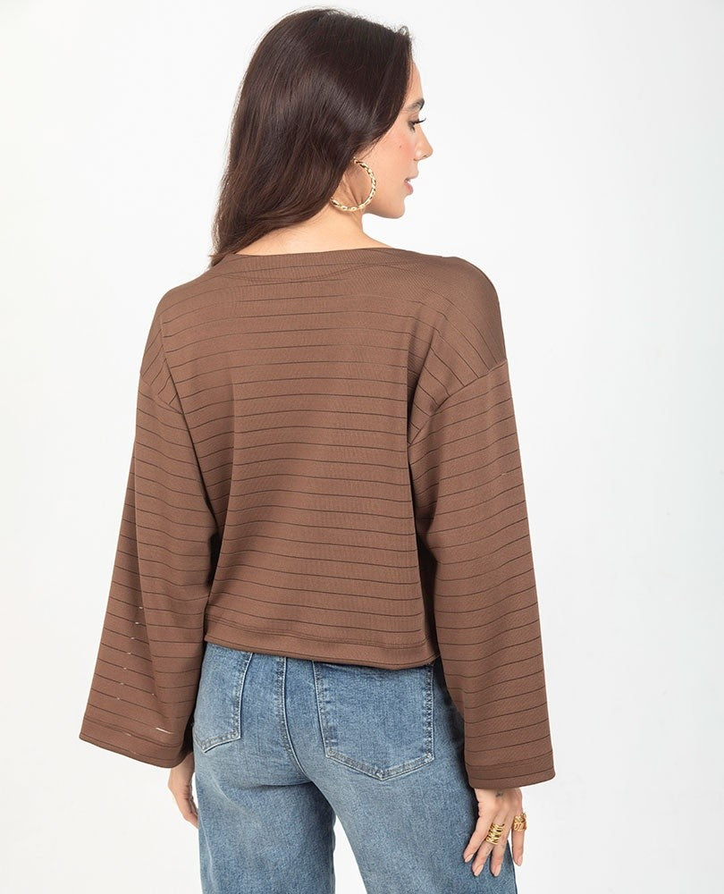 CAMISETA ESCOTE BANDEJA PARA MUJER Adrissa