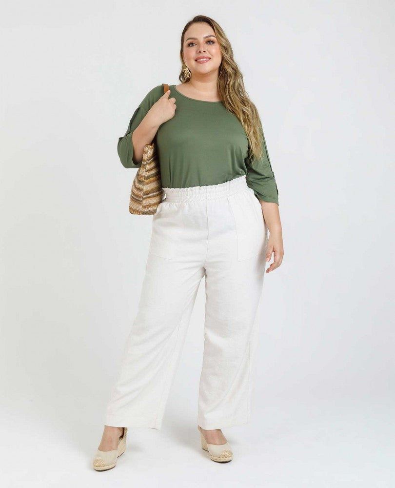 CAMISETA TALLAS GRANDES CON BOTONES DECORATIVOS Adrissa