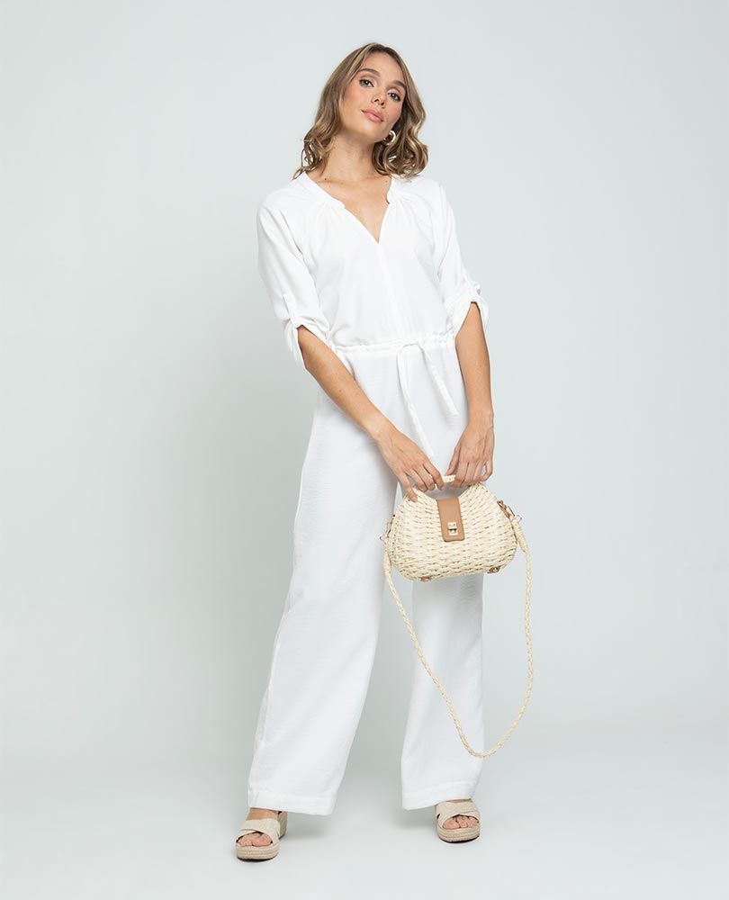 ENTERIZO BLANCO PARA MUJER MANGA 3/4 Adrissa