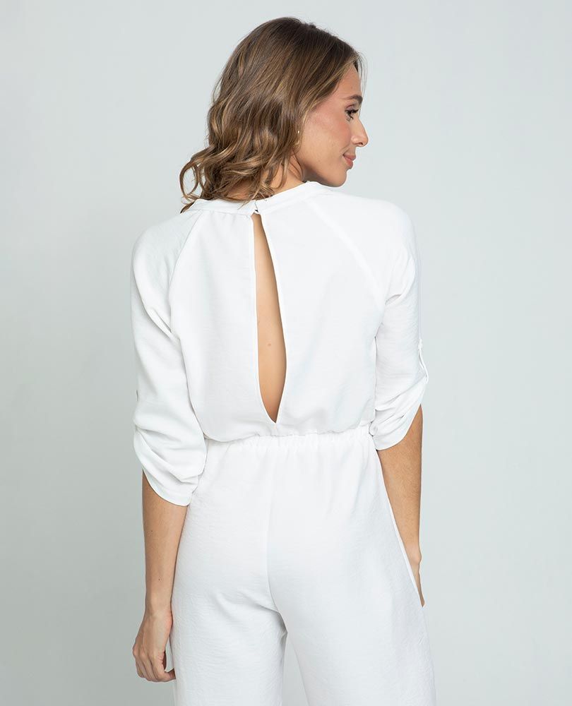 ENTERIZO BLANCO PARA MUJER MANGA 3/4 Adrissa