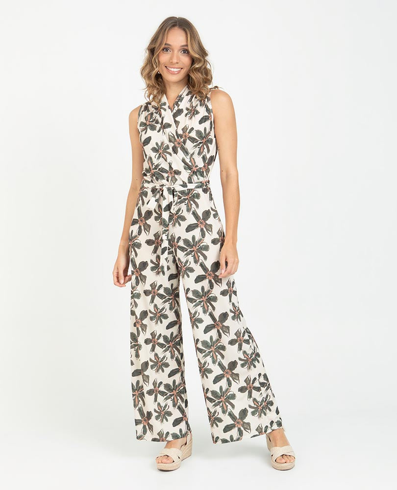 ENTERIZO ESCOTE CRUZADO PARA MUJER ESTAMPADO Adrissa