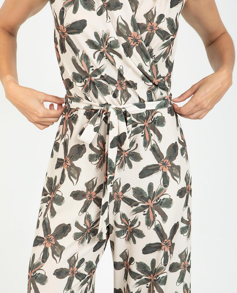 ENTERIZO ESCOTE CRUZADO PARA MUJER ESTAMPADO Adrissa