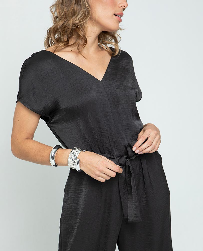 ENTERIZO NEGRO PARA MUJER ESCOTE V Adrissa