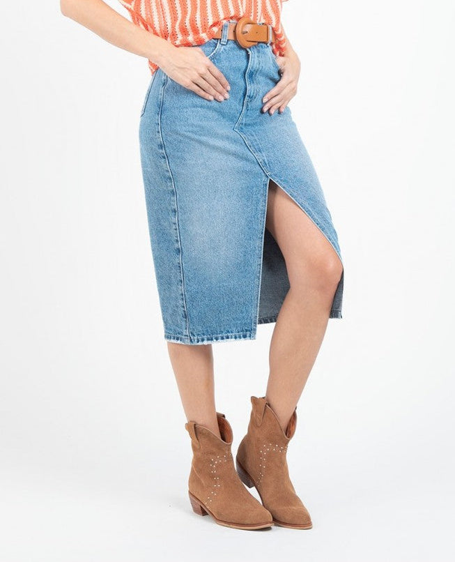 FALDA MIDI PARA MUJER CINCO BOLSILLOS Adrissa