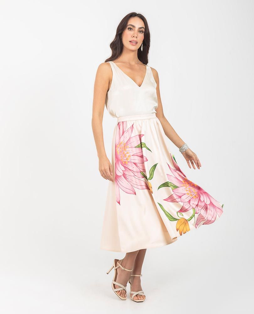 FALDA MIDI PARA MUJER ESTAMPACIÓN EXCLUSIVA Adrissa